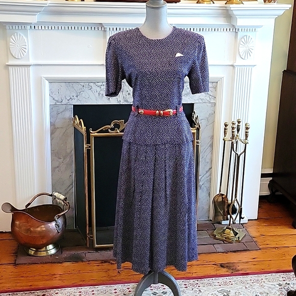 Vintage Dresses Vintage Periwinkle Dress Poshmark